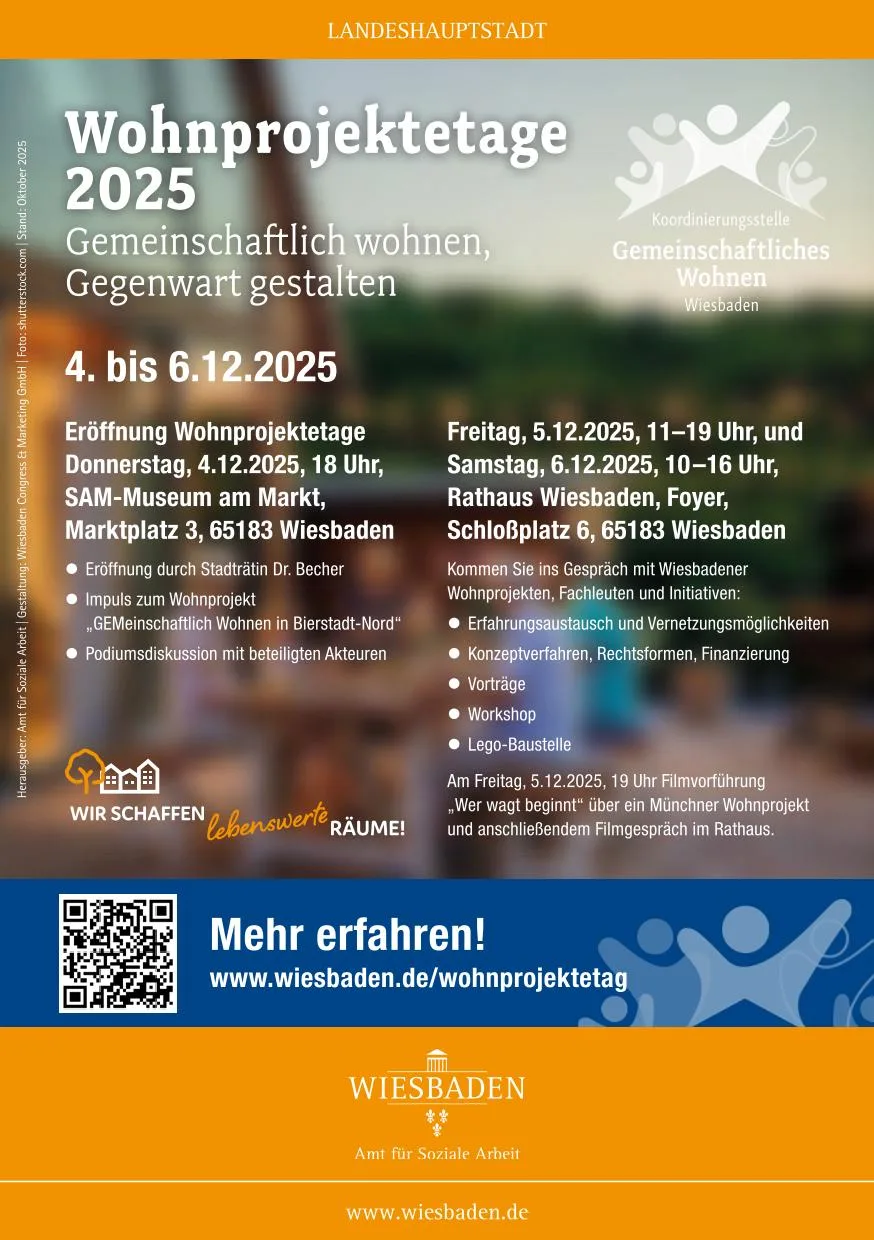 Plakat der Wohnungsprojekttage 2025